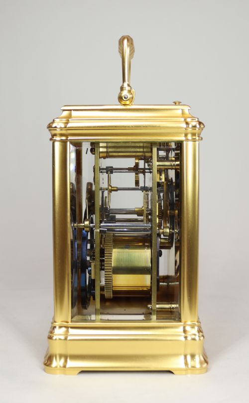 HENRI JACOT CARRIAGE CLOCK WITH STRIKE REPEAT FUNCTION - ADDITIONAL PHOTO 2