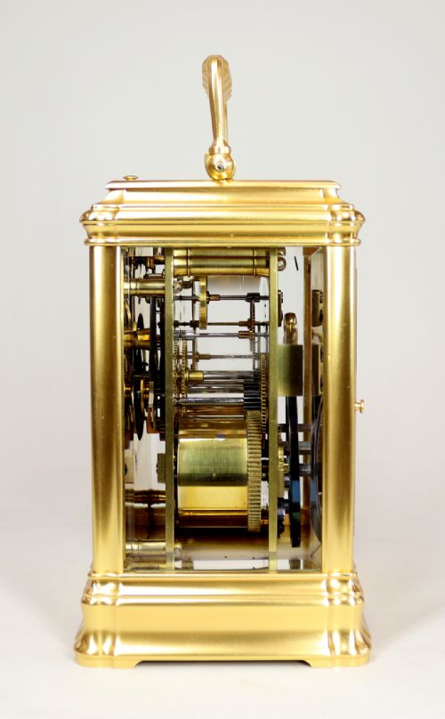 HENRI JACOT CARRIAGE CLOCK WITH STRIKE REPEAT FUNCTION - ADDITIONAL PHOTO 3