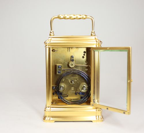 HENRI JACOT CARRIAGE CLOCK WITH STRIKE REPEAT FUNCTION - ADDITIONAL PHOTO 5