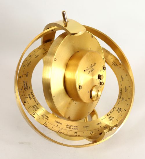 JEAN ROULET 'PRESIDENTS CLOCK' IN THE SHAPE OF AN ARMILLARY SPHERE - ADDITIONAL PHOTO 2