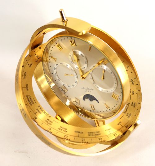 JEAN ROULET 'PRESIDENTS CLOCK' IN THE SHAPE OF AN ARMILLARY SPHERE - ADDITIONAL PHOTO 5