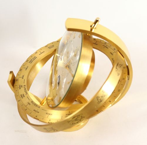 JEAN ROULET 'PRESIDENTS CLOCK' IN THE SHAPE OF AN ARMILLARY SPHERE - ADDITIONAL PHOTO 7