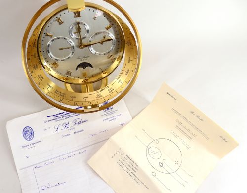 JEAN ROULET 'PRESIDENTS CLOCK' IN THE SHAPE OF AN ARMILLARY SPHERE - ADDITIONAL PHOTO 14