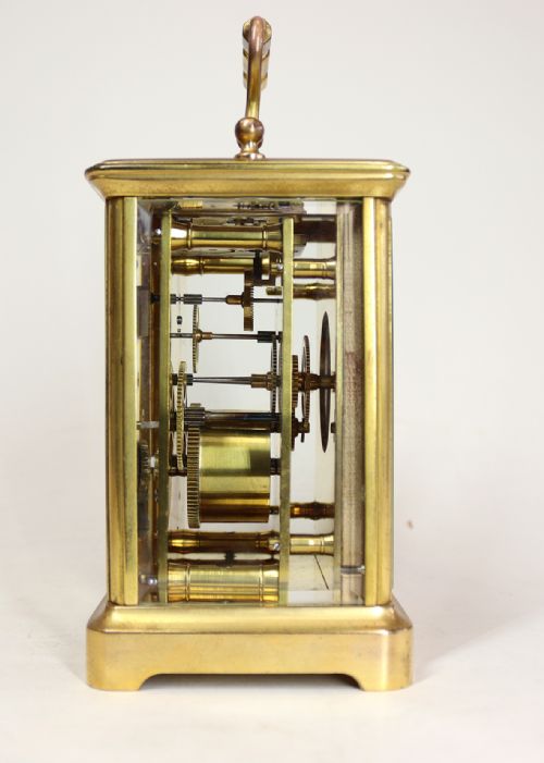 CARRIAGE CLOCK WITH PORCELAIN DIAL - ADDITIONAL PHOTO 3