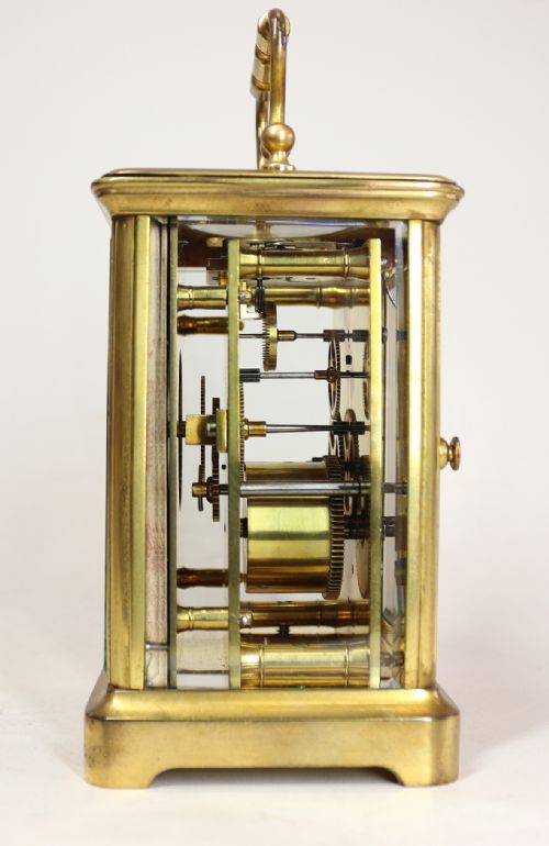 CARRIAGE CLOCK WITH PORCELAIN DIAL - ADDITIONAL PHOTO 5