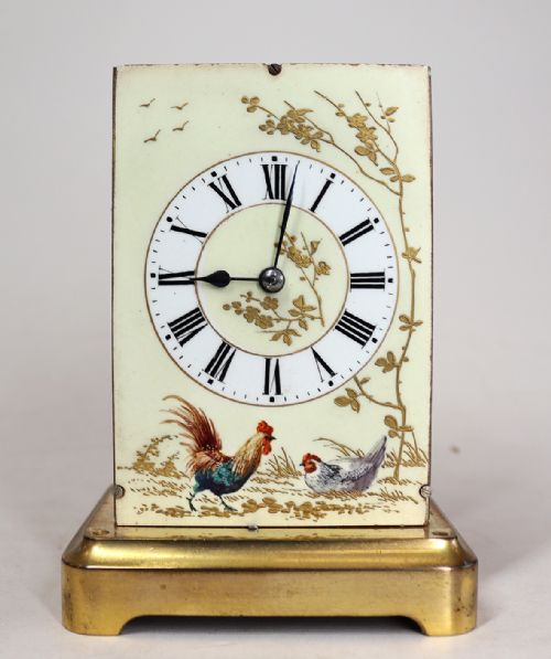 CARRIAGE CLOCK WITH PORCELAIN DIAL - ADDITIONAL PHOTO 7