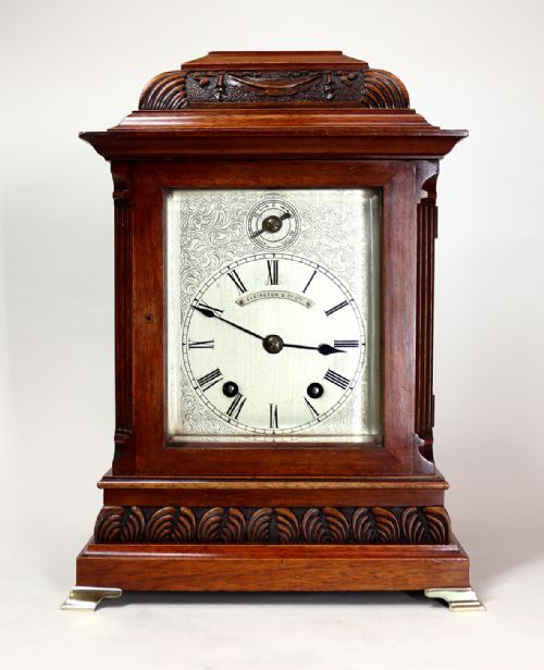 MINIATURE BRACKET CLOCK BY ELKINGTON CO - ADDITIONAL PHOTO 1