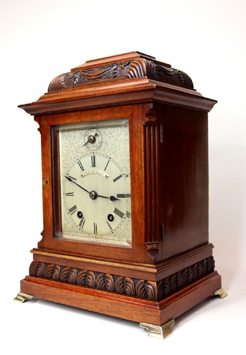 MINIATURE BRACKET CLOCK BY ELKINGTON CO - ADDITIONAL PHOTO 2