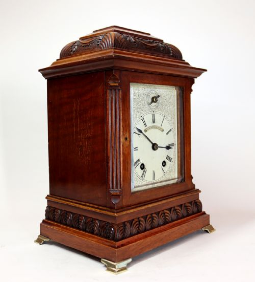 MINIATURE BRACKET CLOCK BY ELKINGTON CO - ADDITIONAL PHOTO 3