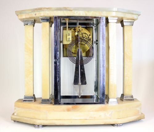 ART DECO CLOCK AND GARNITURE - ADDITIONAL PHOTO 3
