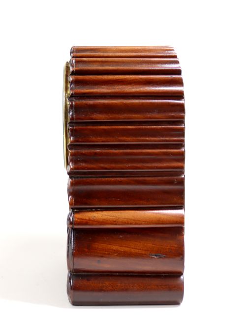 MINIATURE SINGLE FUSEE BRACKET CLOCK BY WILLIAM JOHNSTON STRAND LONDON - ADDITIONAL PHOTO 2