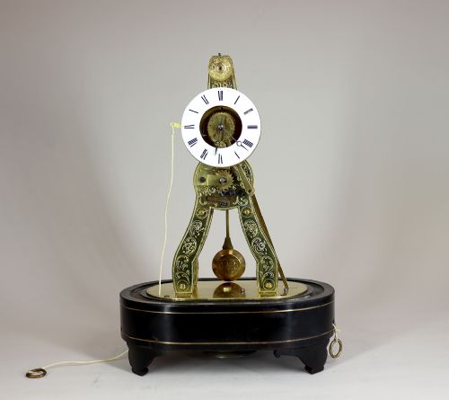 A MINIATURE SKELETON ALARM CLOCK BY VICTOR ATHANASE PIERRET - ADDITIONAL PHOTO 2