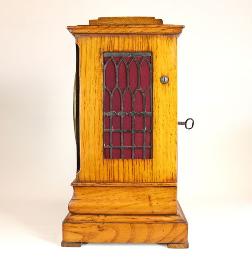 A TWIN FUSEE BRACKET CLOCK BY DELA SALLE AND CHRISTIE LONDON - ADDITIONAL PHOTO 3