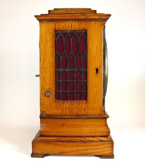 A TWIN FUSEE BRACKET CLOCK BY DELA SALLE AND CHRISTIE LONDON - ADDITIONAL PHOTO 4