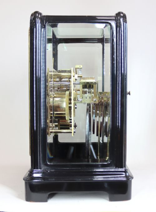 EBONISED QUARTER CHIMING 5 GLASS BRACKET CLOCK - ADDITIONAL PHOTO 2