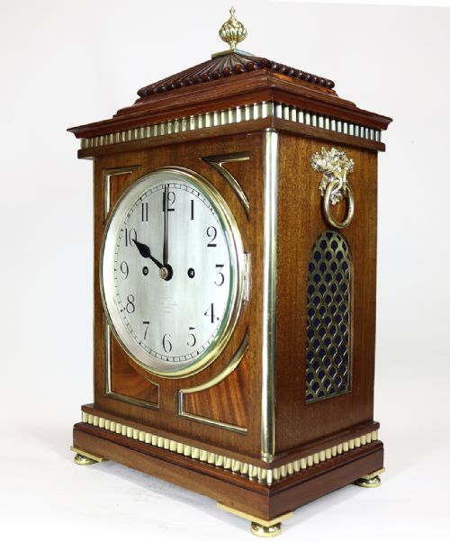 A TWIN FUSEE BRACKET CLOCK BY DENT - ADDITIONAL PHOTO 1