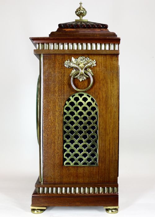 A TWIN FUSEE BRACKET CLOCK BY DENT - ADDITIONAL PHOTO 2