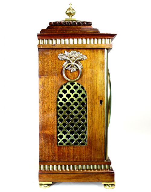 A TWIN FUSEE BRACKET CLOCK BY DENT - ADDITIONAL PHOTO 5