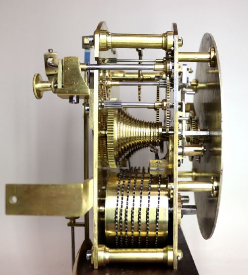 A TWIN FUSEE BRACKET CLOCK BY DENT - ADDITIONAL PHOTO 9