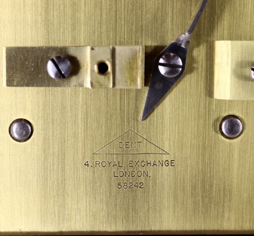 A TWIN FUSEE BRACKET CLOCK BY DENT - ADDITIONAL PHOTO 11