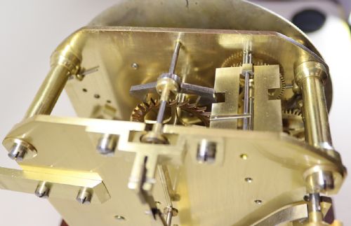 A TWIN FUSEE BRACKET CLOCK BY DENT - ADDITIONAL PHOTO 14