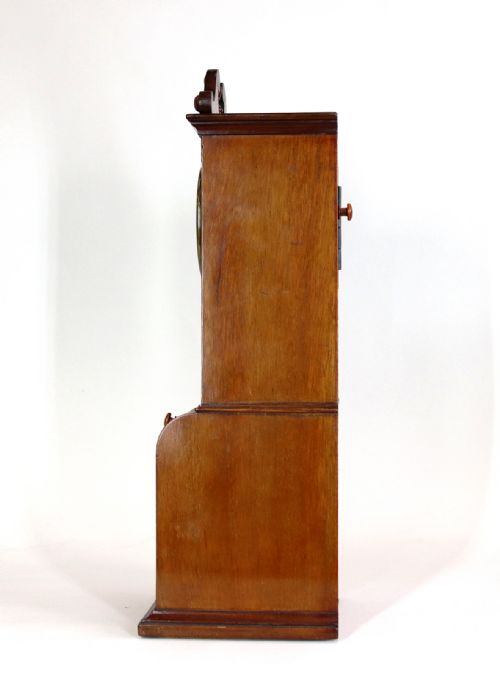 A MINIATURE BUREAU WITH FRENCH TIMEPIECE AND DRAWERS - ADDITIONAL PHOTO 3