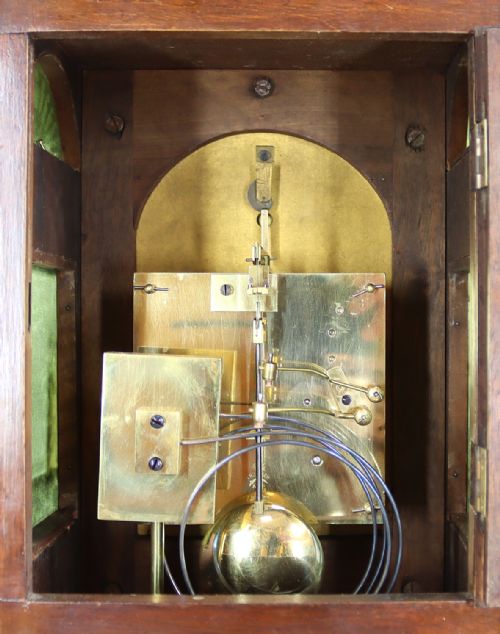 19TH CENTURY BURR WALNUT BRACKET CLOCK BY LENZKIRCH - ADDITIONAL PHOTO 4