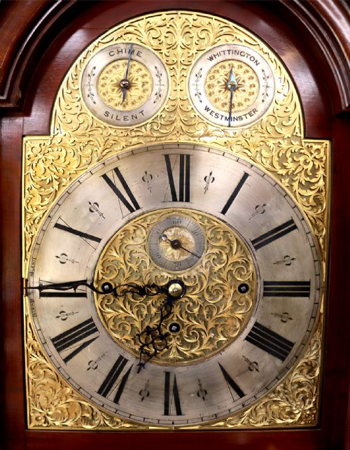 QUARTER CHIMING TUBULAR GONG LONGCASE CLOCK - ADDITIONAL PHOTO 2