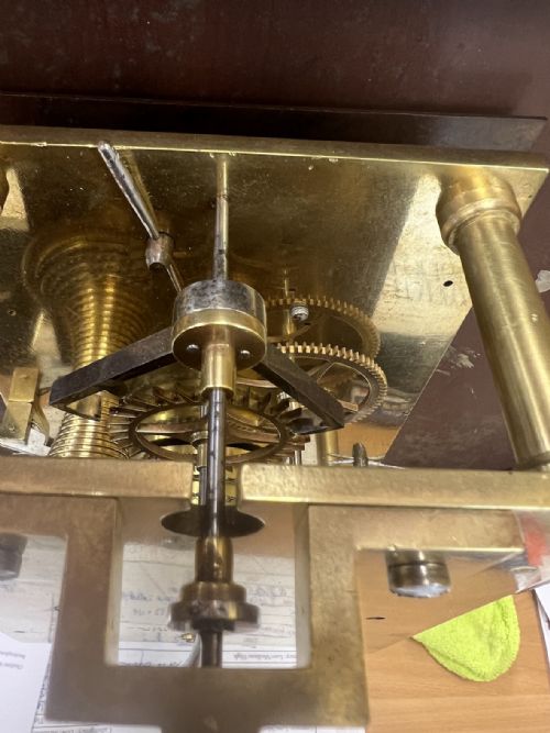 GOLIATH SINGLE FUSEE DIAL CLOCK OR STATION CLOCK - ADDITIONAL PHOTO 3