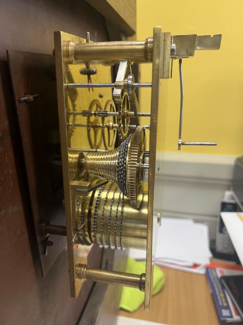 GOLIATH SINGLE FUSEE DIAL CLOCK OR STATION CLOCK - ADDITIONAL PHOTO 4