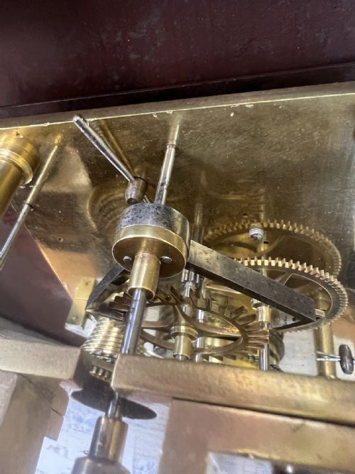 GOLIATH SINGLE FUSEE DIAL CLOCK OR STATION CLOCK - ADDITIONAL PHOTO 5