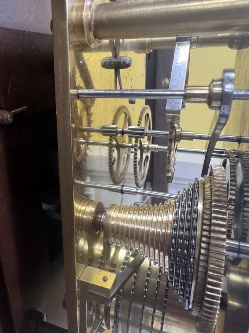 GOLIATH SINGLE FUSEE DIAL CLOCK OR STATION CLOCK - ADDITIONAL PHOTO 6