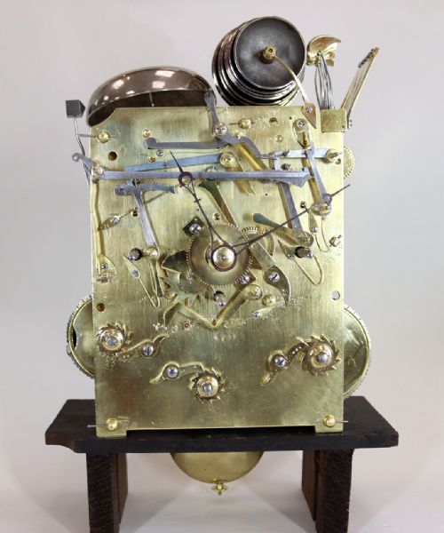 A REGENCY QUARTER CHIMING BRACKET CLOCK - ADDITIONAL PHOTO 8