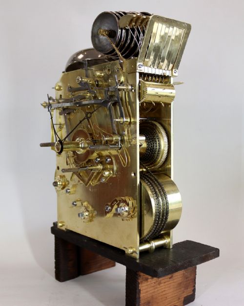 A REGENCY QUARTER CHIMING BRACKET CLOCK - ADDITIONAL PHOTO 9