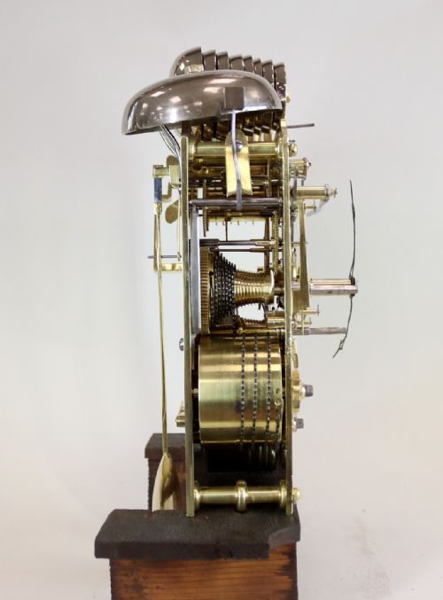 A REGENCY QUARTER CHIMING BRACKET CLOCK - ADDITIONAL PHOTO 14