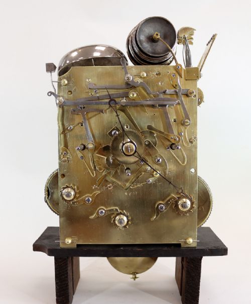 A REGENCY QUARTER CHIMING BRACKET CLOCK - ADDITIONAL PHOTO 15