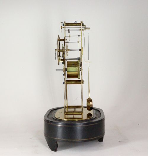 A MINIATURE SKELETON MANTEL CLOCK BY VICTOR ATHANASE PIERRET - ADDITIONAL PHOTO 2