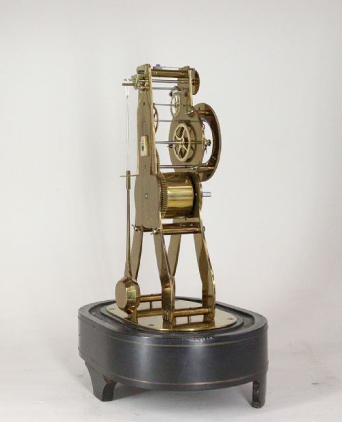 A MINIATURE SKELETON MANTEL CLOCK BY VICTOR ATHANASE PIERRET - ADDITIONAL PHOTO 5