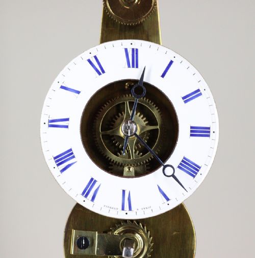 A MINIATURE SKELETON MANTEL CLOCK BY VICTOR ATHANASE PIERRET - ADDITIONAL PHOTO 9