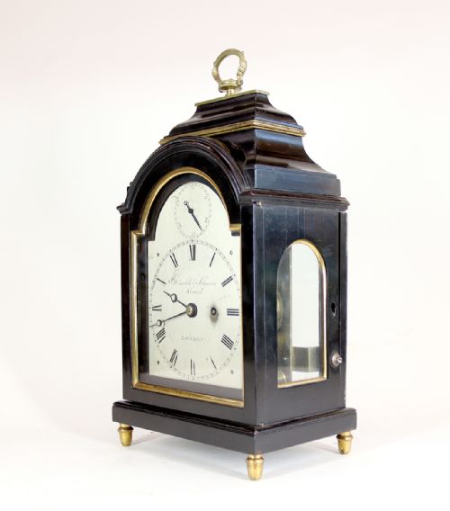 GRIMALDI AND JOHNSON STRAND LONDON MINIATURE BRACKET TIMEPIECE - ADDITIONAL PHOTO 1