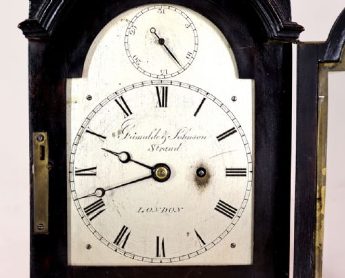 GRIMALDI AND JOHNSON STRAND LONDON MINIATURE BRACKET TIMEPIECE - ADDITIONAL PHOTO 9