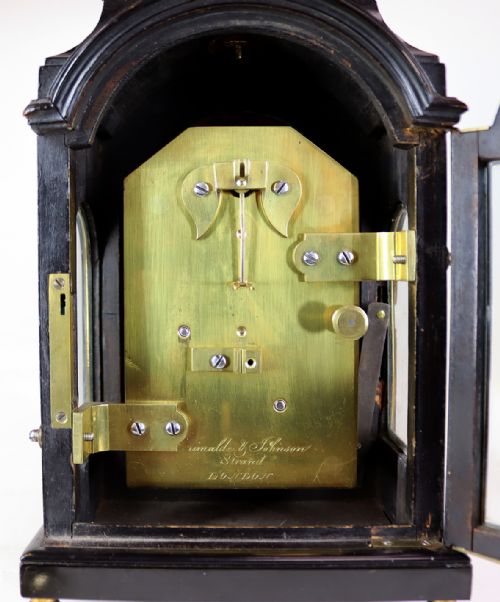 GRIMALDI AND JOHNSON STRAND LONDON MINIATURE BRACKET TIMEPIECE - ADDITIONAL PHOTO 11