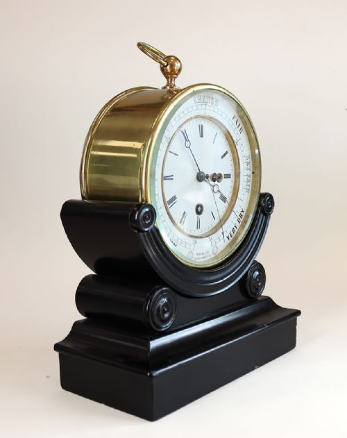 A RARE BOURDON AND RICHARDS CLOCK BAROMETER - ADDITIONAL PHOTO 7
