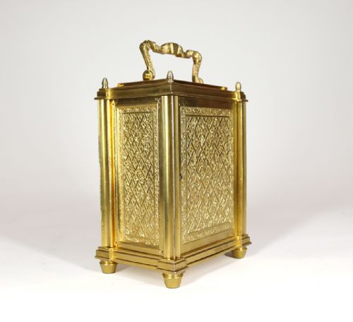 SINGLE FUSEE CARRIAGE TIMEPIECE BY THOMAS COLE AND JAMES COLE RETAILED BY HUNT AND ROSKELL - ADDITIONAL PHOTO 2