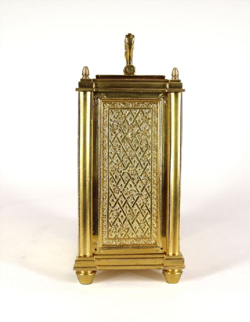 SINGLE FUSEE CARRIAGE TIMEPIECE BY THOMAS COLE AND JAMES COLE RETAILED BY HUNT AND ROSKELL - ADDITIONAL PHOTO 7