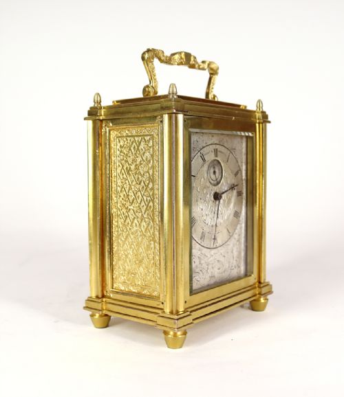 SINGLE FUSEE CARRIAGE TIMEPIECE BY THOMAS COLE AND JAMES COLE RETAILED BY HUNT AND ROSKELL - ADDITIONAL PHOTO 8