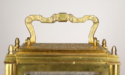 SINGLE FUSEE CARRIAGE TIMEPIECE BY THOMAS COLE AND JAMES COLE RETAILED BY HUNT AND ROSKELL - ADDITIONAL PHOTO 10