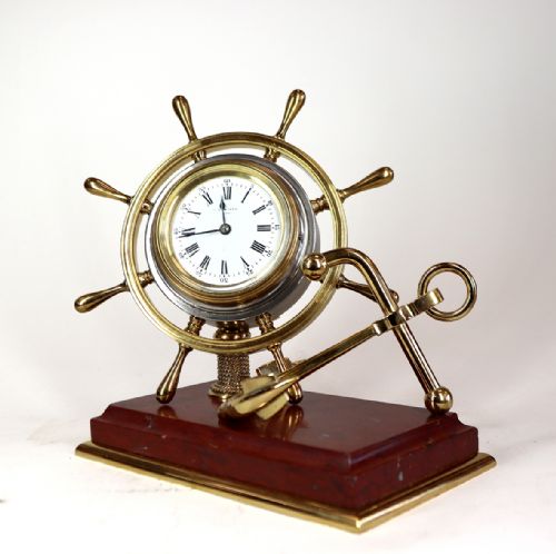 INDUSTRIAL SERIES NAUTICAL DESK CLOCK - ADDITIONAL PHOTO 1