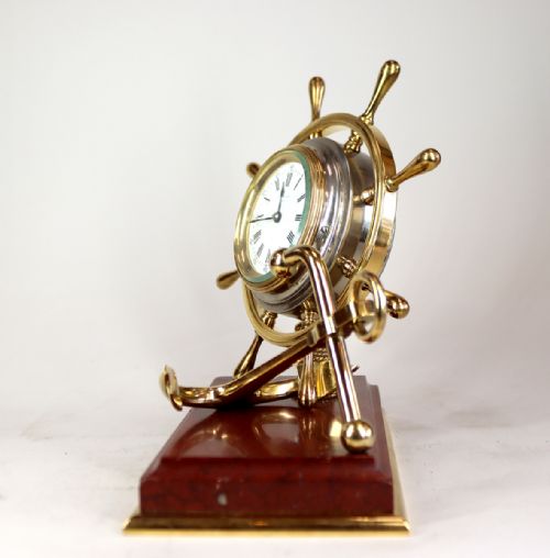 INDUSTRIAL SERIES NAUTICAL DESK CLOCK - ADDITIONAL PHOTO 2