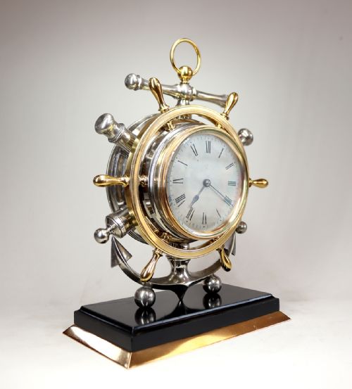 NAUTICAL DESK TIMEPIECE FROM THE GUILMET INDUSTRIAL SERIES - ADDITIONAL PHOTO 3